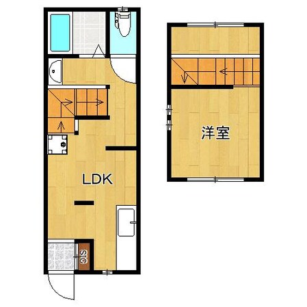 東住吉区鷹合テラスWESTの物件間取画像